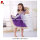 Party girl dress embroidered lace purple tulle